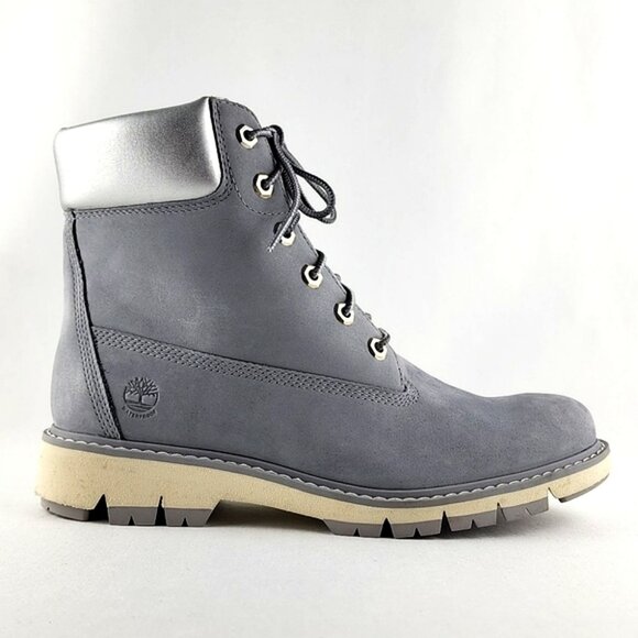 Timberland Shoes - Timberland Women's Lucia Way Waterproof Grey Nubuck Leather Ankle Boots Size 9W